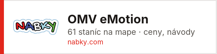 OMV eMotion – mapa nabíjacích staníc na nabky.com