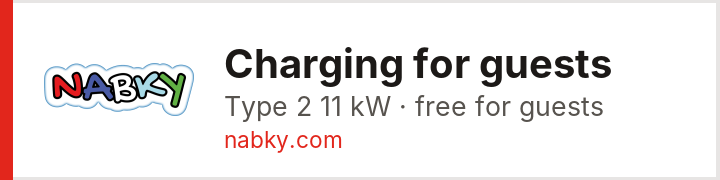 Charging for guests – AgeVolt Terchová, Penzión Lotos Terchová – nabky.com